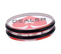 Gatuida Large Acrylic Double-sided Dealer Button for Poker Game Gambling Accessory Chip Marker for Hold Novelty Poker Game Prop Suitable for Party Play and Math Learning Rewards