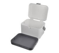 Gatuida Large Capacity Multi-Layer Storage Box Medicine Organizer Sundries Container Home Desktop Practical Storage Holder in Gardenia White