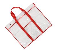 Gatuida Large Clear Poster Storage Bag for Artists Portable Painting Tool Carrier with Snap Button Closure Lightweight Artboard Organizer for Sketches Gouache Easel and Brushes Red