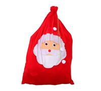 Gatuida Large Santa Claus Drawstring Christmas Sack Extra Spacious Holiday Bag with Festive Motif Secure Closure for Candy Presents Party Favors Multi-use Storage Pouch