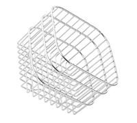 Gatuida Large Stainless Steel Woven Fruit Basket for Kitchen Counter Multi Purpose Vegetable and Bread Storage Container with Chic Wire Design Lightweight and Wear Resistant Organizer for