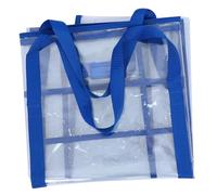 Gatuida Large Transparent Art Portfolio Bag with Front Pocket Bulletin Board Storage for Artists Teachers Students Practical Tote for Painting Supplies and Teaching Materials