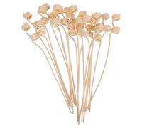 Gatuida Large Wavy Rattan Aroma Diffuser Sticks 20PCS Natural Essential Oil Reeds for Home Office and Spa Use Fire-free Aromatherapy Accessories