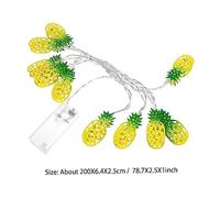 Gatuida LED Pineapple String Lights Warm Yellow Decorative Fairy Light for Bedroom Living Room Party Bar Office Camping Battery Box Included No Batteries Needed