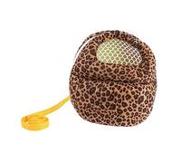 Gatuida Leopard Print Warm Hamster Carrier Bag Large Portable Pet Travel Backpack Durable Material for Outdoor Sightseeing Camping Trips Random Color