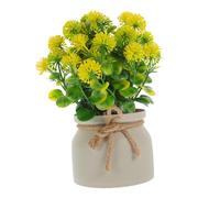 Gatuida Lifelike Faux Bonsai Artificial Potted Plant Small Fake Flower Decoration for Home Office Desk Plastic Silk Material Faux Potted Plant Ornament for Study
