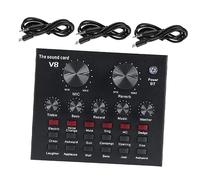 Gatuida Live Sound Card Mixer Board with Adjustable Reverberation and Sound Effects for Live Streaming and Funny Chatting Compatible USB External Device