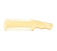Gatuida Long-handled Ox Horn Comb Fine Tooth Comb for Dandruff Removal Portable Static Hair Styling Tool for Home Office Travel