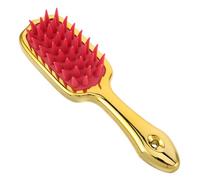 Gatuida Long Handled Shampoo Scalp Massager Brush Ergonomic Shower Hair Scrubber with Comfortable Silicone Bristles for Deep Cleansing and Relaxing Head Massage