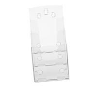 Gatuida Lottery Holder Wall-mounted File Organizer Brochure Rack Card Holder for Office and Lottery Shops Single Row Display Stand for Documents and Pamphlets