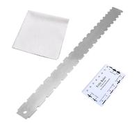 Gatuida Luthier Measuring Tool Notched Straight Edge Fret Rocker Durable Ruler for Accurate Guitar Neck Measurements String Height Check Essential for Guitar Maintenance