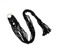 Gatuida Macrame Guitar Wall Mount Hanger Rope Ukulele Holder Easy Install Durable Storage Basket for Indoor Room Patio Gift