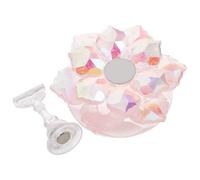 Gatuida Magnetic Pink Cherry Blossom Nail Practice Stand Acrylic False Nail Holder for Manicure Base Set Fingernail Tip Display Crystal Magnet and Salon Use