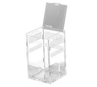 Gatuida Magnetic Reptile Storage Box with 360° High Transparency, Practical Feeding Container, 15x15x25cm Habitat Case for Reptile Breeders and Snake Keepers