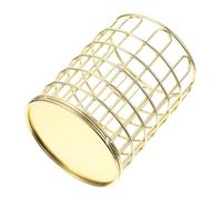 Gatuida Makeup Brush Storage Organizer, Desktop Cosmetic Organizer Box with Gold Iron Arch Design, Household Makeup Storage Container for Dressing Table and Vanity