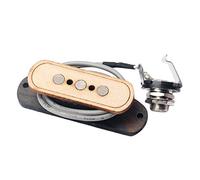 Gatuida Maple Wood Three-string Cigar Box Guitar Pickup High-permeability Soundhole Replacement String Instruments Lightweight Music Accessories Light Brown