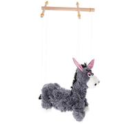 Gatuida Marionettes Puppet Pull String Plush Animal Deep Grey Soft Plush Material for Creativity Imagination and Communication Skills for Performances