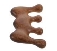 Gatuida Massage Comb Sandalwood Scalp Massager Hair Gua Sha Comb Portable Trigger Point Massager for Curly Hair Detangling and Scalp Scraping