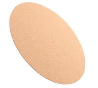 Gatuida Mat Sound Cork Slipmat Turntable Vinyl Player Record for Khaki Reduces Unwanted Vibrations Enhances Quality Colour, Home Use with Family and Friends
