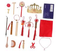 Gatuida Meaningful Birthday Grabbing with Delicate Chinese Style Ornament Elegant Playthings for First Year Celebration and Lucky Home Decoration