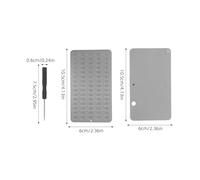 Gatuida Mechanical Password Record Book Stainless Steel Crypto Seed Phrase Storage Plate 24-word Metal Seed Holder for Secure Backup and Safe Storage