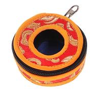 Gatuida Meditation Bell Storage Holder Handmade Tibetan Cymbals Bell Case Nepal Style for Buddhist Practices Lightweight Durable Design for Yoga