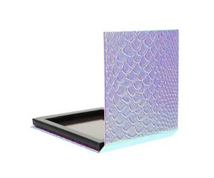 Gatuida Mermaid Eyeshadow Palette Magnetic Makeup Palette Small 10x10x1.4cm Magnetic Fish Scale Pattern Eyeshadow Container Suitable for Travel and Daily Use