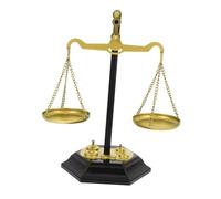 Gatuida Metal Balance Scale Decor Vintage Metal Centerpiece Justice Symbol Table Ornament for Office Home Sculpture for Fairness and Elegance