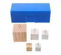 Gatuida Metal Density Cube Set with Copper, Iron, Aluminum, and Wood Blocks for Physics Experiments, Featuring Precision Measurement Support and Versatile Material Selection, for Chemistry