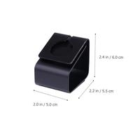 Gatuida Metal Smart Watch Charging Stand Holder for Aluminum Alloy Dock with Slip Silicone Pad Compact Phone and Watch Charging Rack Black Organizer for Desk and Office