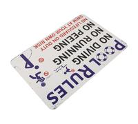 Gatuida Metal Swimming Warning Sign for Pool Safety Rules Outdoor Pool House Decor Amusing Swimming Notice Board for Accident Prevention and Family Protection