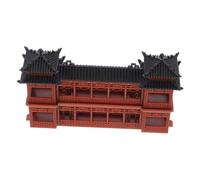 Gatuida Micro Landscape Plastic Miniature Chinese Pavilion Ancient Architecture Model for Micro Garden Decorative Accessories for Tiny Homes and Miniature Model Making