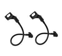 Gatuida Microphone and 2pcs Gooseneck Mic Universal Flexible for Holdings Black Iron Clamps with Spray Lacquer Finish, Easy to Install Disassemble, Convenient Storage and Carrying