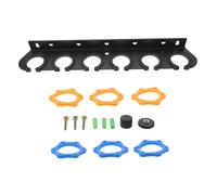 Gatuida Microphone Wall Hanger Space-saving Mic Mount Holder for Recording Studio Easy Install Six Holes for Handheld Mics