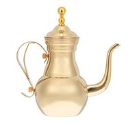 Gatuida Middle East Style Stainless Steel Coffee Pot with Filter Decorative Multi Function Brewing Kettle Safe Long Narrow Spout for Home and Restaurant Use