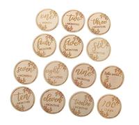 Gatuida Milestone Cards Wooden Photo Props for Newborn Growth Smooth Safe Design Record Special Moments with Unique Style
