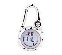 Gatuida Mini Carabiner Watch with Dial and Low Battery Consumption Stainless Steel Hook Tool for Paramedics Nurses Outdoor Hiking Camping and Backpack Use Blue