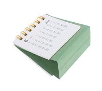Gatuida Mini Desktop Calendar with Standing Holder Small Flip Desk Calendar for Office Planning Monthly Organizer for Appointments Birthdays and Daily Scheduling in Military Green