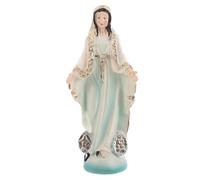 Gatuida Mini Mary Statue: Catholic Religious Sculpture - Tiny Marian Figurine - Tabletop Blessed Mother Ornament for Devotional Home Decor