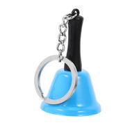 Gatuida Mini Metal Hand Bell with Handle Diatonic Sound Blue Keychain Design for Sensory Development Musical Percussion Instrument Versatile Use in Schools Homes and Restaurants