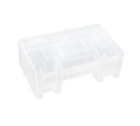 Gatuida Mini Portable Transparent Battery Organizer Box for Aa and Aaa Rechargeable Batteries Clear Storage Case Holder for Cells