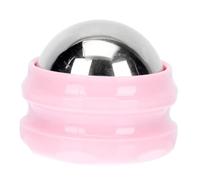Gatuida Mini Stainless Steel Face Massager Ball, Cold Hot Therapy Muscle Relaxation Tool for Body and Sports Massage, Handheld Pink Massage Device for Facial and Muscle Care
