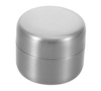 Gatuida Mini Stainless Steel Pill Holder Sealed Metal Medicine Storage Jar Compact Round Container for Travel Daily Use Pocket-Sized Organizer