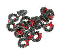Gatuida Mini Wreaths for Crafts, 20pcs Small Garlands Hanging Door Decor for Front Door, Fireplace, Weddings, Easter Decorations Holiday Parties