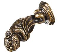 Gatuida Miniature Brass Mouse Incense Holder Lifelike Copper Rat Figurine for Home Office Meditation Decor Symbol of Fortune Functional Ornament
