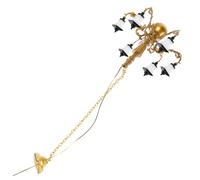 Gatuida Miniature Chandelier Light for DIY Moss Micro-landscape Tiny House Ceiling Lamp with Warm White Glow Miniature Ornament for Living Bedroom Office Decoration