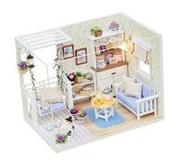 Gatuida Miniature DIY House Kit Wooden Cottage Model for Adults Creative Handmade Small Apartment for Family Fun and Home Decoration Easy to Assemble and Safe