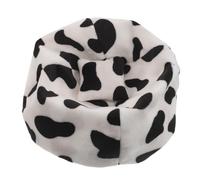 Gatuida Miniature Doll Chair Compatible with Labubu, Tiny Dashboard Couch Decor, Bean Bag Doll Seat for Anime Figures, Soft Dollhouse Plush Toy Furnitures Cow Pattern