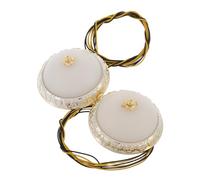 Gatuida Miniature Dollhouse Ceiling Light Victorian Design 2pcs Round Craft Lights for Dollhouse Decor and Building