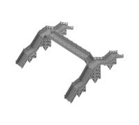 Gatuida Miniature Footbridge Ornament for Railway Model Accessories High Simulation Quality Pedestrian Bridge for Sand Table Displays Urban Realism Compact Design Enhance Scenic Value